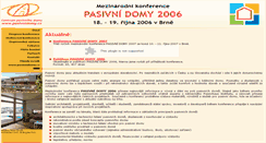 Desktop Screenshot of 2006.pasivnidomy.cz