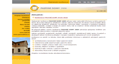 Desktop Screenshot of 2009.pasivnidomy.cz
