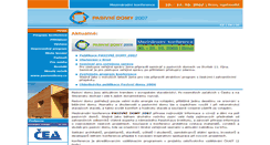 Desktop Screenshot of 2007.pasivnidomy.cz